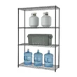 TRINITY PRO Black 4-Tier Steel Wire Garage Storage Shelving Unit (48 in. W x 72 in. H x 18 in. D)
