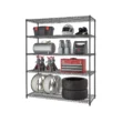 TRINITY TBFPBA-0928 PRO Black 5-Tier Steel Wire Garage Storage Shelving Unit (60 in. W x 72 in. H x 24 in. D)