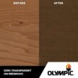 Olympic OLY712-05 Maximum 5 gal. Black Oak Semi-Transparent Exterior Stain and Sealant in One Low VOC