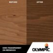Olympic OLY709-05 Maximum 5 gal. Black Walnut Semi-Transparent Exterior Stain and Sealant in One Low VOC