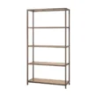 TRINITY Bronze Anthracite 5-Tier Steel Shelving Unit (32 in. W x 60 in. H x 12 in. D)