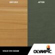 Olympic OLY253-05 Maximum 5 Gal. Ebony Gray Solid Color Exterior Stain and Sealant in One