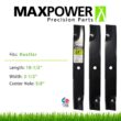 MaxPower 561133B 3 Blade Set for Many 54 in. Cut Hustler Mowers Replaces OEM #'s 601124 and 797696