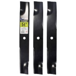 MaxPower 561133B 3 Blade Set for Many 54 in. Cut Hustler Mowers Replaces OEM #'s 601124 and 797696