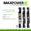 MaxPower 561545B 3 Blade Set for Many 50 in. Cut MTD, Cub Cadet, Troy-Bilt Mowers Replaces OEM #'s 742-04056, 942-04056, 112-0316