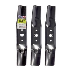MaxPower 561557B 3 Blade Set for Many 54 in. Cut MTD, Cub Cadet, Troy-Bilt, Craftsman Mowers Replaces OEM #'s 942-05056, 742-05056