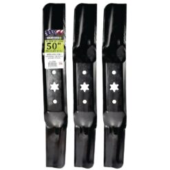 MaxPower 561558B 3 Blade Set for Many 50 in. Cut MTD, Cub Cadet, Craftsman Mowers Replaces OEM #'s 942-05052A and 742-05052A