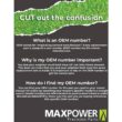 MaxPower 561747B 3 Blade Set for Many 54 in. Cut Craftsman, Husqvarna, Poulan Mowers Replaces OEM #'s 187256 and 532187256