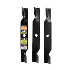 MaxPower 561747B 3 Blade Set for Many 54 in. Cut Craftsman, Husqvarna, Poulan Mowers Replaces OEM #'s 187256 and 532187256