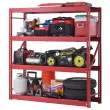 Husky N2W772478W4R 4-Tier Industrial Duty Steel Freestanding Garage Storage Shelving Unit in Red (77 in. W x 78 in. H x 24 in. D)