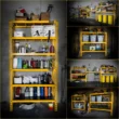 DEWALT DXST4500 Yellow 3-Tier Steel Garage Storage Shelving Unit (50 in. W x 48 in. H x 18 in. D)