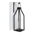 18.75" Metal/Wood/Glass Wall Sconce