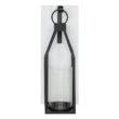 18.75" Metal/Wood/Glass Wall Sconce
