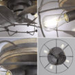 Trent Austin Design 22" Evaro 3 - Blade Caged Ceiling Fan with Light Kit Included