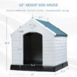 Aunyae Plastic Insulated Dog House (32” H X 31” W x 34” D)