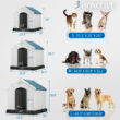 Aunyae Plastic Insulated Dog House (32” H X 31” W x 34” D)