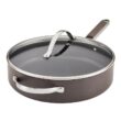 Ayesha Curry Professional Hard Anodized Collection Nonstick Cookware Set, 10-Piece, Charcoal