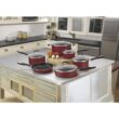 Cuisinart Advantage Non Stick 11 Pieces Aluminum Cookware Set - Red