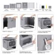 Extra Large Hooded Cat Litter Box With Top Entrance