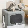 Extra Large Hooded Cat Litter Box With Top Entrance