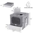 Extra Large Hooded Cat Litter Box With Top Entrance