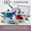 Farberware Dishwasher Safe Aluminum Nonstick Cookware Set, 15-Piece - Black