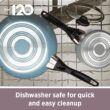 Farberware Dishwasher Safe Aluminum Nonstick Cookware Set, 15-Piece - Black