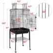 Gabbert 53.5'' Iron Play Top Floor Bird Cage with Wheels