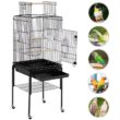 Gabbert 53.5'' Iron Play Top Floor Bird Cage with Wheels