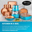 Gotham Steel Original Copper 20 Pieces Ceramic Non Stick Cookware Set with Bakeware