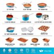 Gotham Steel Original Copper 20 Pieces Ceramic Non Stick Cookware Set with Bakeware
