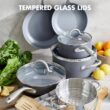 GreenPan Lima 12 Piece Hard-Anodized Aluminum Non-Stick Cookware Set