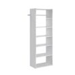 Dotted Line Grid 25" W Closet System Starter Kit - White