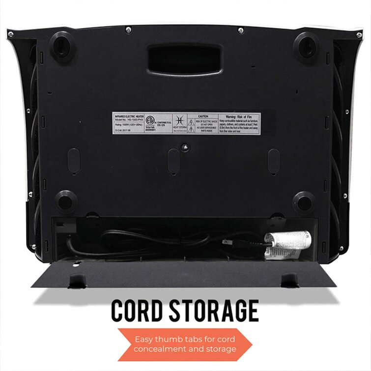 Heat Storm 1500 Watt 5200 BTU Electric High Efficiency Wall Mounted Space Heater with Remote Included and Digital Display Heat Storm 1500 Watt 5200 BTU Electric High Efficiency Wall Mounted Space Heater with Remote Included and Digital Display - Image 3