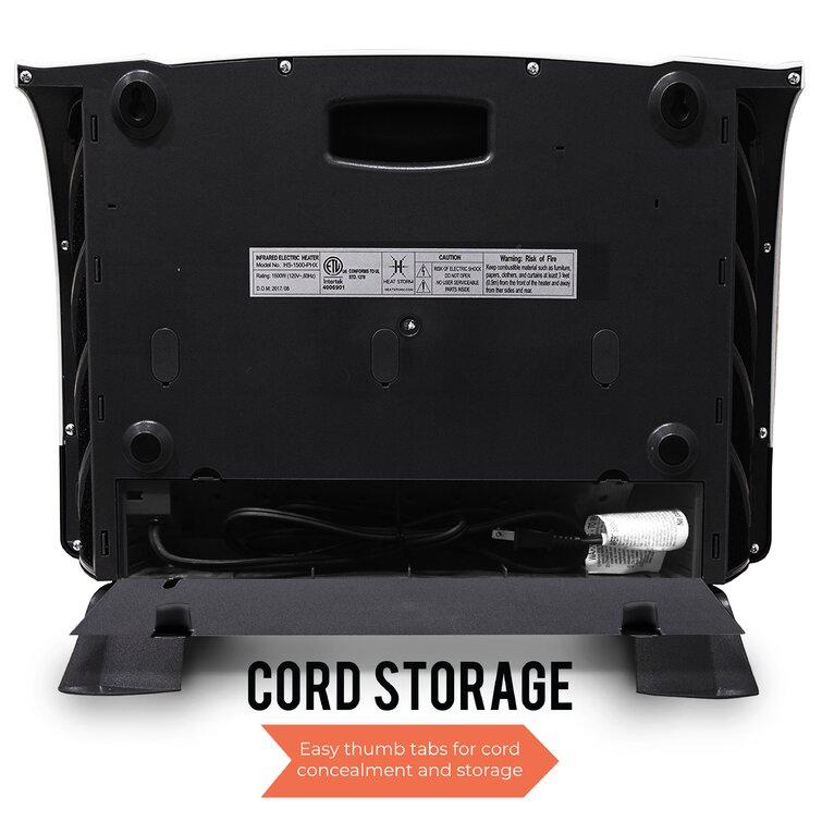 Heat Storm 1500 Watt 5200 BTU Electric High Efficiency Wall Mounted Space Heater with Remote Included and Digital Display Heat Storm 1500 Watt 5200 BTU Electric High Efficiency Wall Mounted Space Heater with Remote Included and Digital Display - Image 6