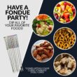 HomeCraft 8-Cup Stainless Steel Electric Chocolate Fondue Set