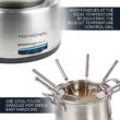 HomeCraft 8-Cup Stainless Steel Electric Chocolate Fondue Set