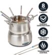 HomeCraft 8-Cup Stainless Steel Electric Chocolate Fondue Set