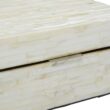 Keifer 2 Piece Cream Mother of Pearl Handmade Box with Hinged Lid Set, 12", 8"W