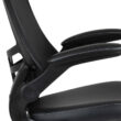 Mid-Back Ergonomic Drafting Chair with Adjustable Foot Ring and Flip-Up Arms