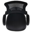 Mid-Back Ergonomic Drafting Chair with Adjustable Foot Ring and Flip-Up Arms