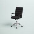 Mid-Back Executive Swivel Office Chair with Metal Frame/Arms