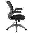 Mid-Back Mesh Swivel Ergonomic Task Office Chair with Flip-Up Arms