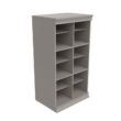 Modular Storage 21.38" W Shelving Unit with 12 Shelves - Smoky Taupe