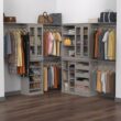 Modular Storage 21.38" W Shelving Unit with 12 Shelves - Smoky Taupe