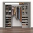 Modular Storage 21.38" W Shelving Unit with 12 Shelves - Smoky Taupe