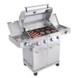 Monument Grills 4 - Burner Liquid Propane Infrared 72000 BTU Gas Grill with Side Burner and Cabinet