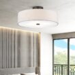 Paquette Fabric Semi Flush Mount
