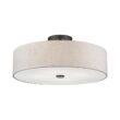 Paquette Fabric Semi Flush Mount