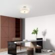 Paquette Fabric Semi Flush Mount